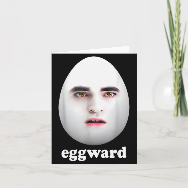 Eggward Lustiges Meme  Karte (Vorderseite)