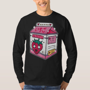 Egirl Eboy Milk Shake Carton Niedlicher japanische T-Shirt