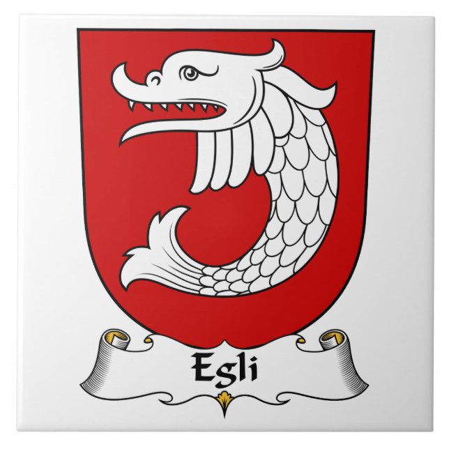 Egli Familienwappen Fliese (Vorderseite)