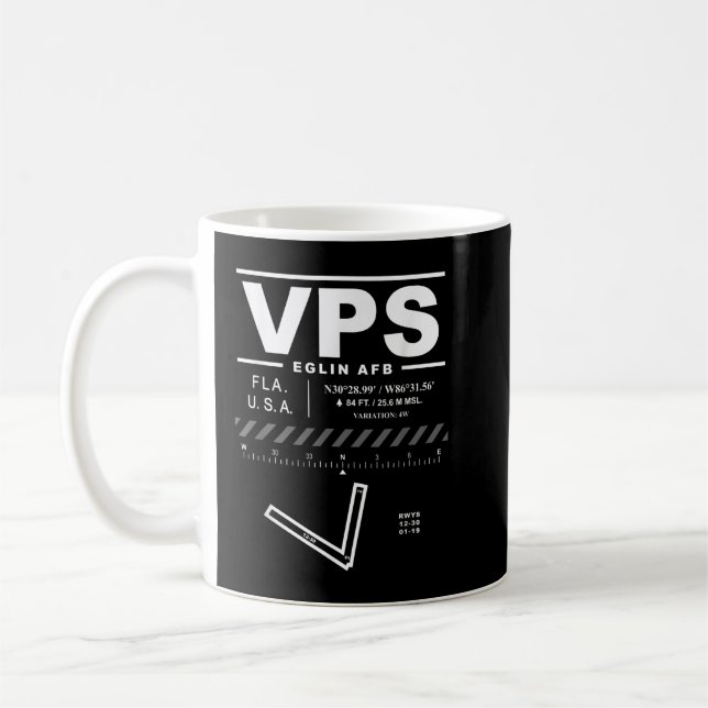 Eglin AFB Air Force Base Florida VPS Kaffeetasse (Links)
