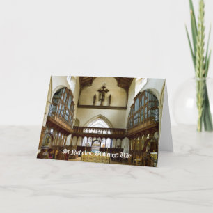 Église de Saint-Nicolas, carte vierge BRITANNIQUE