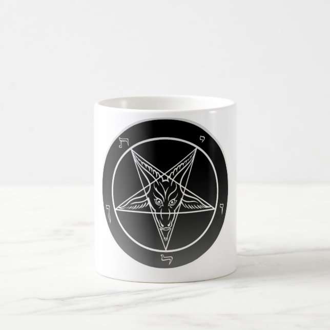 Église de Satan Sigil Noir de la tasse de Baphomet (Centre)