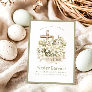 Église neutre   Invitation de service de Pâques