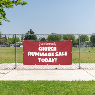 Eglise Rummage Vente ! Bannière personnalisée