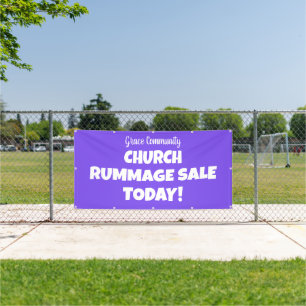 Eglise Rummage Vente ! Bannière personnalisée