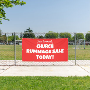 Eglise Rummage Vente ! Bannière personnalisée