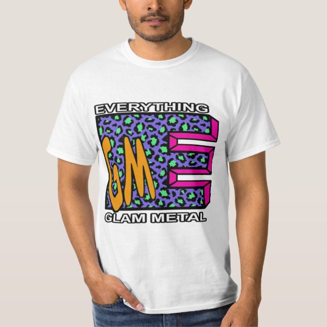 EGM Blue Leopard Logo T - Shirt (Vorderseite)