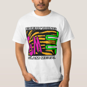 EGM Orange Tiger Strip Logo T - Shirt