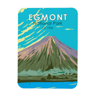 Egmont Nationalpark Neuseeland Vintag Magnet