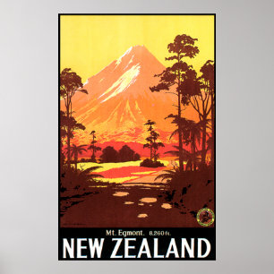 Egmont Neuseeland Poster