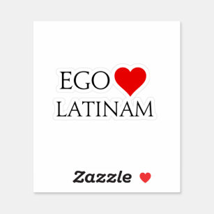Ego Amo Latinam (I Liebe Latein) Aufkleber
