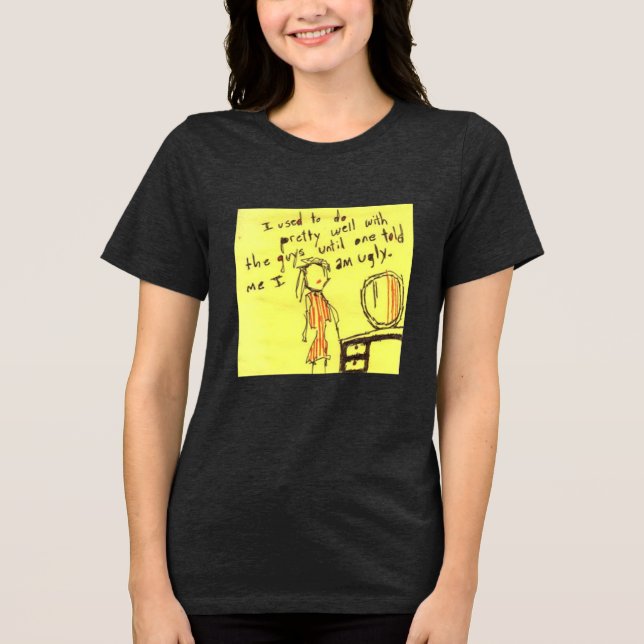 Ego in zerbrechlichen Stücken: Der Teenkampf Tri-Blend Shirt (Vorderseite)