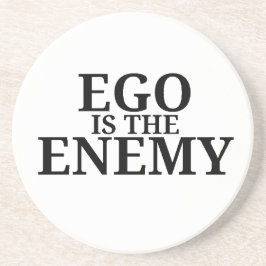 Ego ist der Feind Minimalist Schreibmaschinen Unte Getränkeuntersetzer