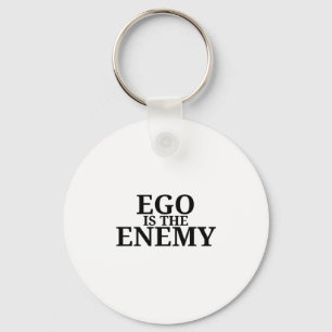 Ego ist der Feind Minimalist-Tastaturanhänger Schlüsselanhänger