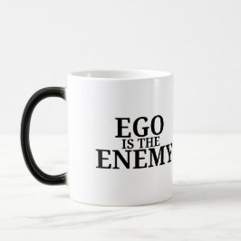 Ego ist der Feind Minimalistische Schreibmaschine Verwandlungstasse