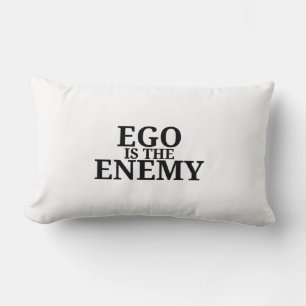 Ego ist der Feind Minimalistische Schreibmaschinen Lendenkissen