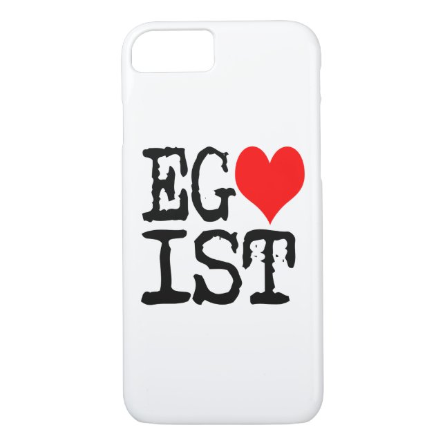Egoist Red Heart Case-Mate iPhone Hülle (Rückseite)