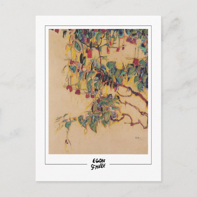 Egon Schiele #522-2 - Fine Art Postkarte (Vorderseite)