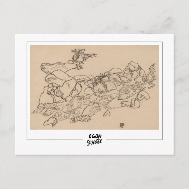 Egon Schiele #560-2 - Fine Art Postkarte (Vorderseite)
