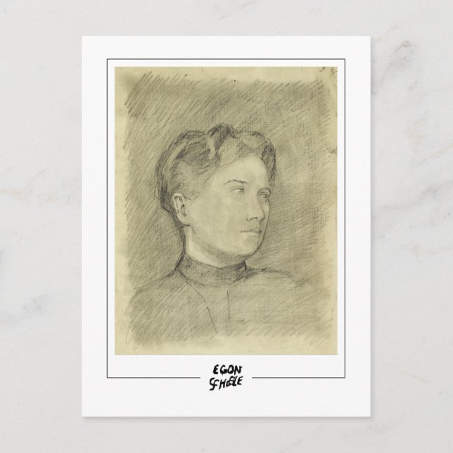 Egon Schiele #643-2 - Fine Art Postkarte (Vorderseite)