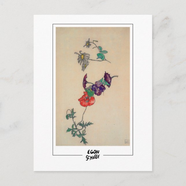 Egon Schiele #95 - Fine Art Postkarte (Vorderseite)