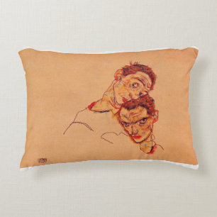 Egon Schiele - Doppeltes Selbstportrait Dekokissen