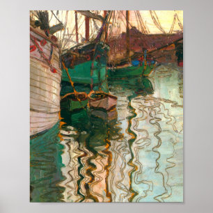 Egon Schiele - Hafen von Triest Poster