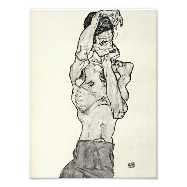 Egon Schiele II. Fotodruck (Vorne)
