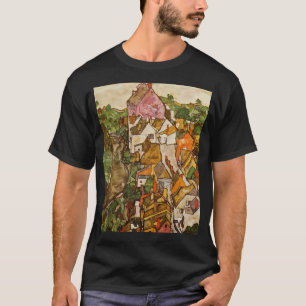 Egon Schiele Landschaft in Krumau T-Shirt
