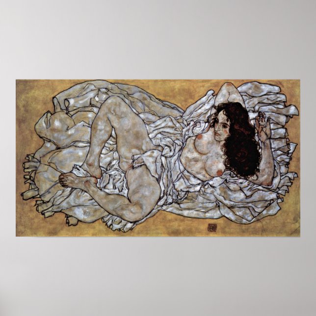 Egon Schiele - Lügerin Poster (Vorne)