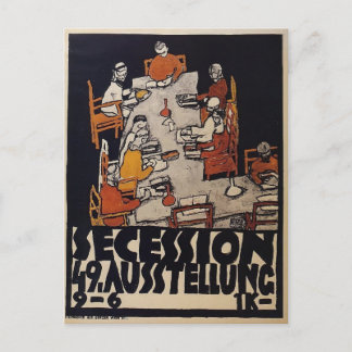 Egon Schiele - Plakat für die Wiener Sezession Postkarte