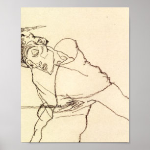 Egon Schiele - Selbstportrait als St Sebastian Poster