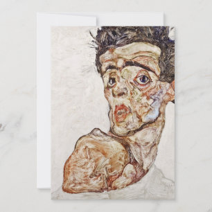Egon Schiele - Selbstportrait Karte