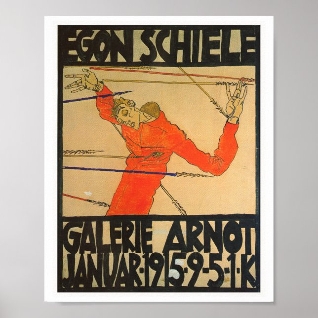 EGON SCHIELE VINTAGE POSTER (Vorne)