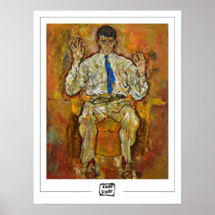 Egon Schiele Zedign Art Poster #7-3