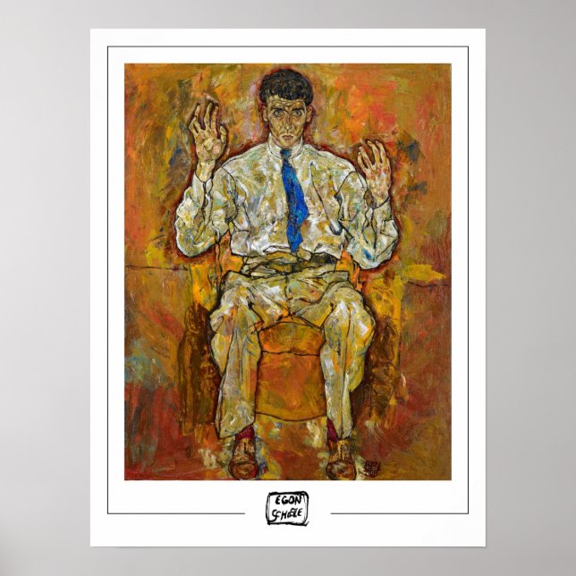 Egon Schiele Zedign Art Poster #7-3 (Vorne)