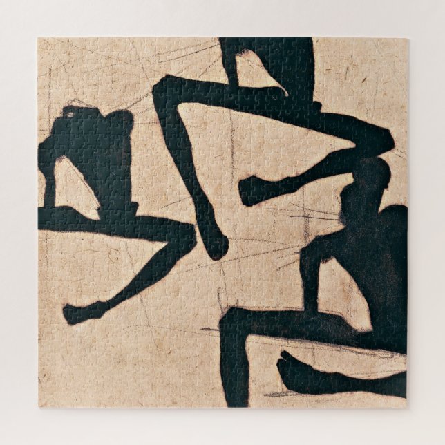 Egon Schiele - Zusammensetzung mit Mann drei (Vertikal)