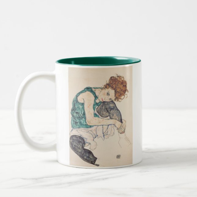EGON SCHIELE ZWEIFARBIGE TASSE (Links)