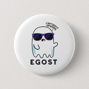 Egost Funny Halloween Ego Ghost Pun Button