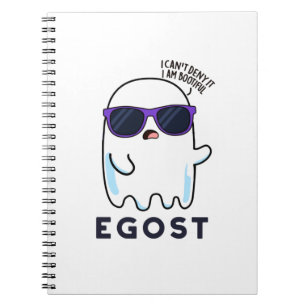 Egost Funny Halloween Ego Ghost Pun Notizblock