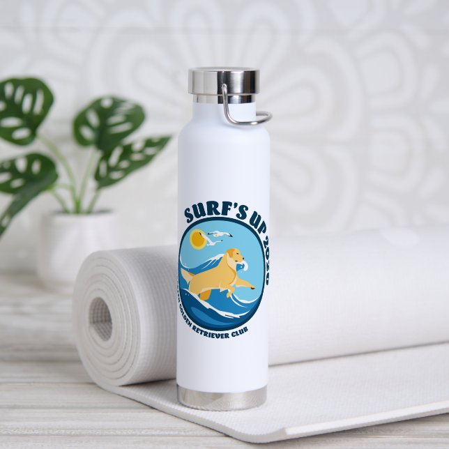 EGRC Wasserflasche Surfs Up Trinkflasche (Yoga (gedreht))