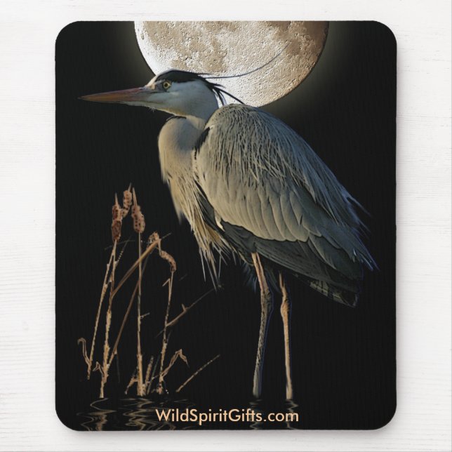EGRET - BLUE HERON Mousepad Serie (Vorne)