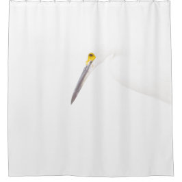 Egret-Headshot Duschvorhang