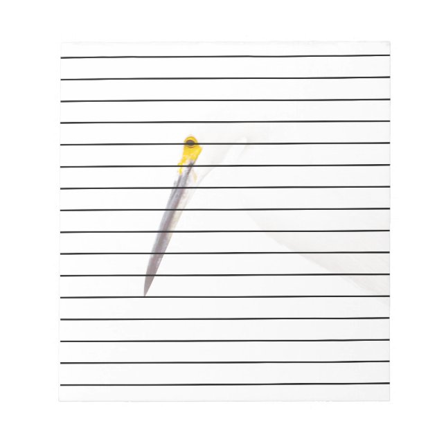 Egret-Headshot Notizblock (Vorderseite)