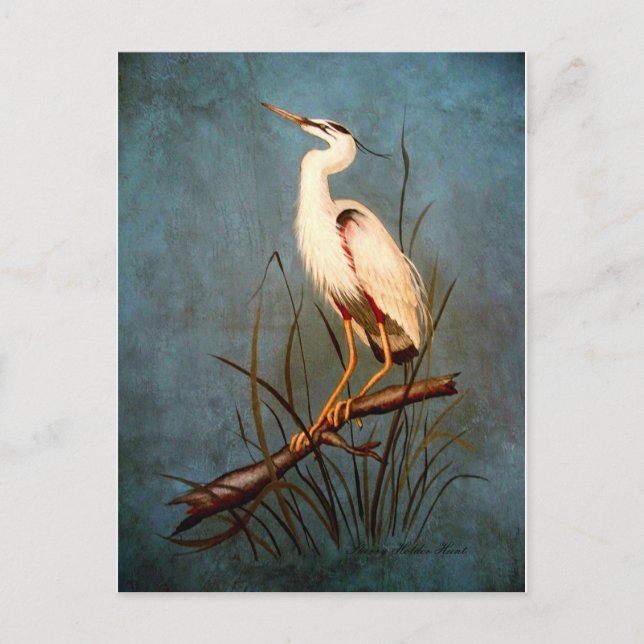 Egret Postkarte (Vorderseite)