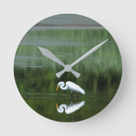 Egret Reflection Acrylwand Uhr