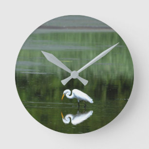 Egret Reflection Acrylwand Uhr