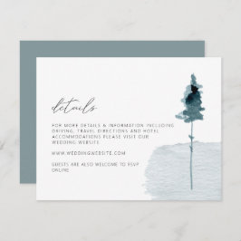 EGRET Rustikale Winterpine - Hochzeitskarte Einladung