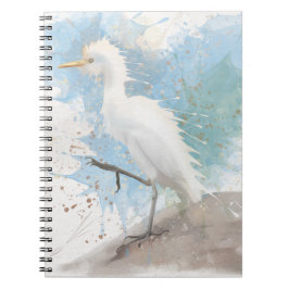 Egret Wasserfarbe Notizblock