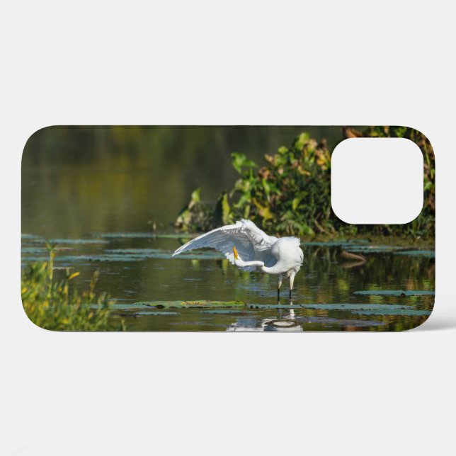 Egret Wing Exam iPhone Case (Rückseite (Horizontal))